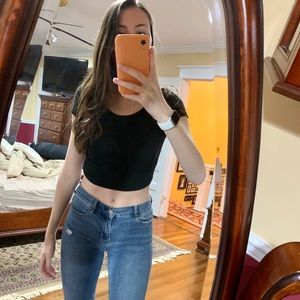 Brandy melville black crop top